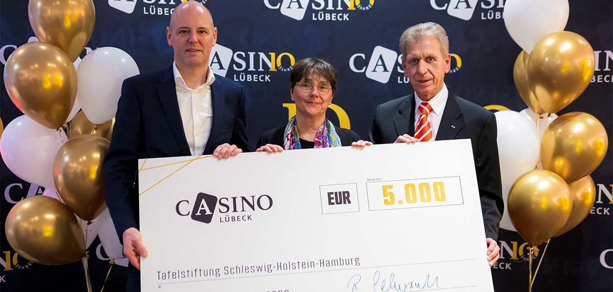 Casino Lübeck verbindet Jubiläumsfeier mit Humanität
