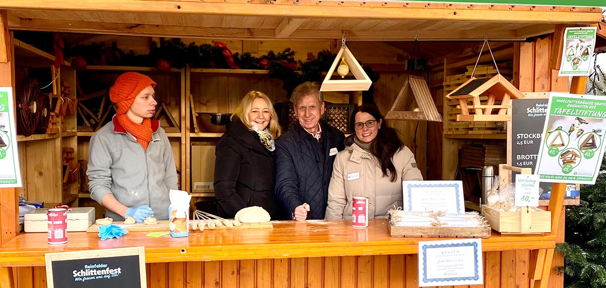 Tafelstiftung auf dem Reinfelder Schlittenfest